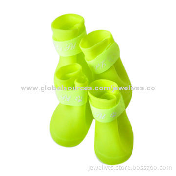 Candy fashionable rubber waterproof pet dog shoes